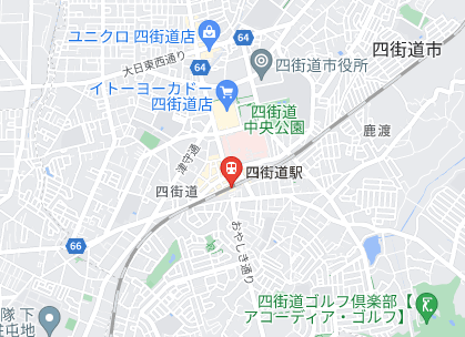 四街道の地図